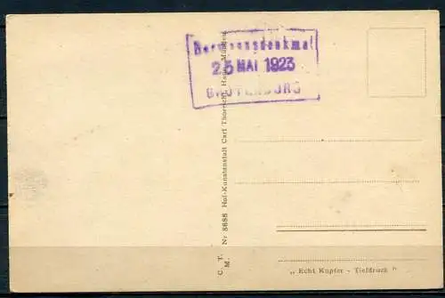 (1758) Hermanns Denkmal und Bismarckstein / Echt Kupfer-Tiefdruck - n. gel. - C. M. T.  Nr 8688