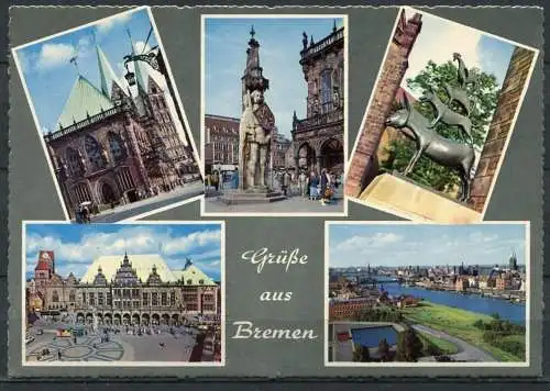 (1746) Grüße aus Bremen / Mehrbildkarte - gel. 1961 - 934/9