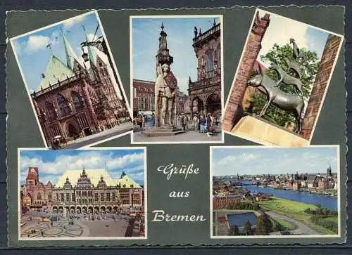 (1745) Grüße aus Bremen / Mehrbildkarte - gel. 1959 - 934/9