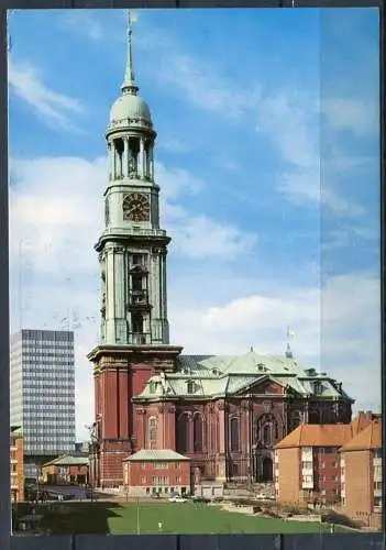 (1706) Hamburg / St. Michaeliskirche - gel. 1990 - Nr. 784 - Verl. Fritz E. H. Dohrenbusch