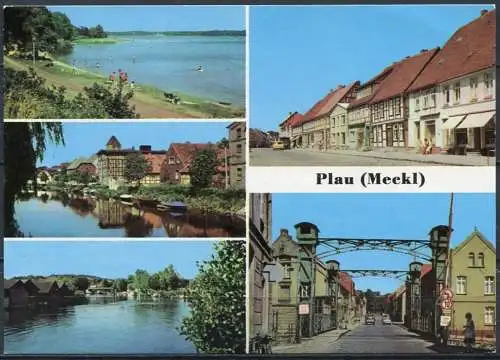 (1701) Plau (Meckl) / Mehrbildkarte - n. gel. - DDR - Bild und Heimat