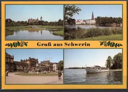 (1671) Gruß aus Schwerin / Mehrbildkarte - n. gel. - DDR - Bild und Heimat