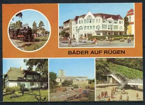 (1639) Bäder auf Rügen / Eisenbahn / Mehrbildkarte - n.gel. - DDR - Bild und Heimat