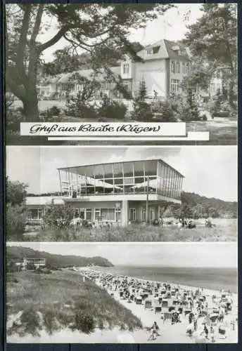 (1628) Gruß aus Baabe (Rügen) / Mehrbildkarte s/w - gel. - DDR