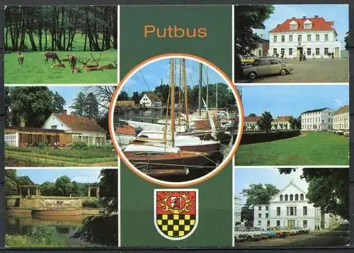 (1616) Putbus / Mehrbildkarte mit Wappen - n. gel. - DDR - Bild und Heimat