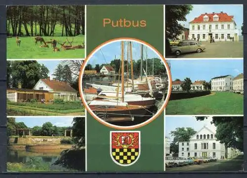 (1615) Putbus / Mehrbildkarte mit Wappen - n. gel. - DDR - Bild und Heimat