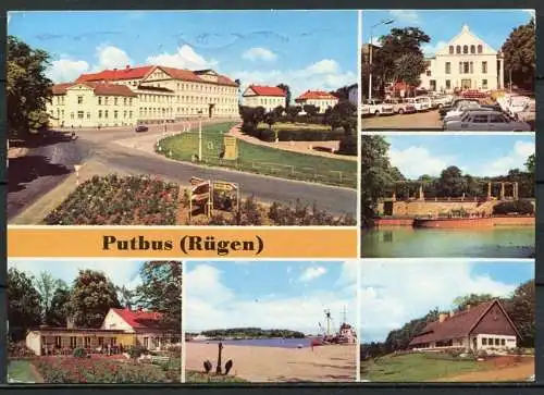 (1614) Putbus (Rügen) / Mehrbildkarte - gel. 1980 - DDR - Bild und Heimat