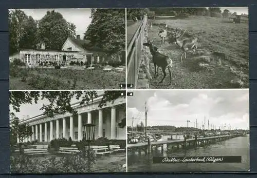(1612) Putbus-Lauterbach (Rügen) / Mehrbildkarte s/w - gel. 1974 - DDR