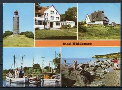 (1609) Insel Hiddensee / Mehrbildkarte - gel. 1979 - DDR - Bild und Heimat