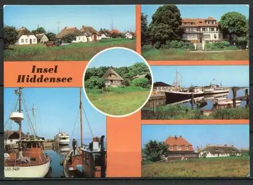 (1606) Insel Hiddensee / Mehrbildkarte - n. gel. - DDR - Bild und Heimat