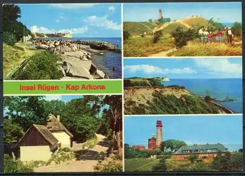 (1596) Insel Rügen / Kap Arkona / Mehrbildkarte - n. gel. - DDR - Bild und Heimat