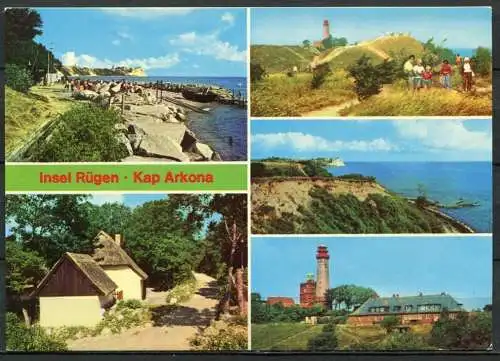 (1591) Insel Rügen / Kap Arkona / Mehrbildkarte - n. gel. - DDR - Bild und Heimat