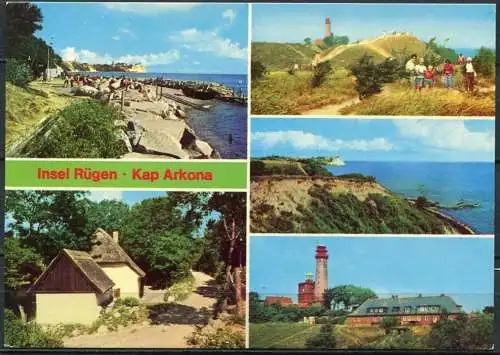 (1590) Insel Rügen / Kap Arkona / Mehrbildkarte - n. gel. - DDR - Bild und Heimat