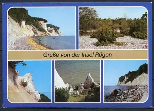 (1569) Grüße von der Insel Rügen / Mehrbildkarte - n. gel. - DDR - Bild und Heimat