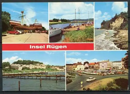 (1566) Insel Rügen / Mehrbildkarte - n. gel. - DDR - Bild und Heimat