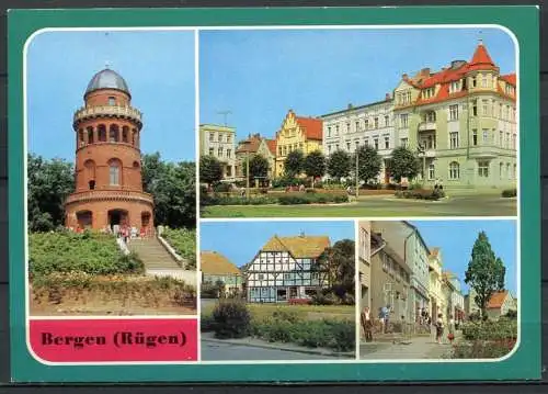 (1558) Bergen (Rügen) / Mehrbildkarte - n. gel. - DDR - Bild und Heimat