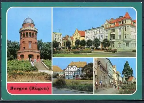 (1553) Bergen (Rügen) / Mehrbildkarte - n. gel. - DDR - Bild und Heimat
