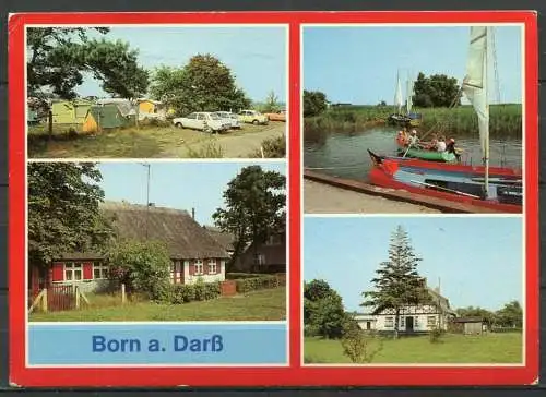 (1530) Born a. Darß / Mehrbildkarte - gel. 1986 - DDR - Bild und Heimat