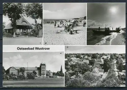 (1518) Ostseebad Wustrow / Mehrbildkarte s/w - gel. - DDR - Bild und Heimat