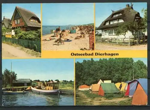 (1516) Ostseebad Dierhagen / Mehrbildkarte - gel. 1981 - DDR - Bild und Heimat