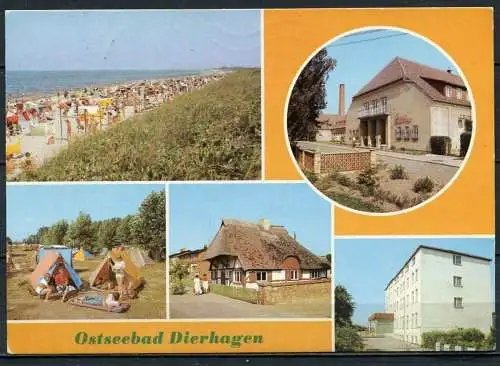 (1514) Ostseebad Dierhagen / Mehrbildkarte - gel. 1987 - DDR - Bild und Heimat