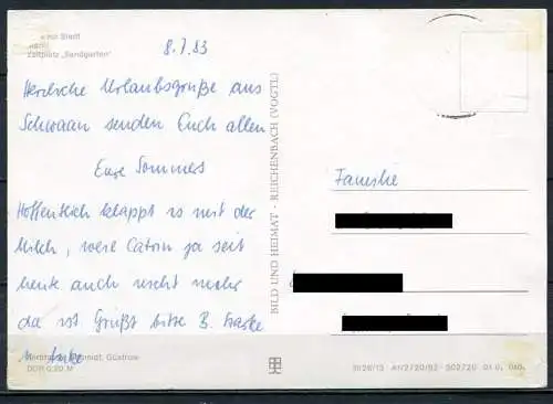 (1498) Schwaan (Kr. Bützow) / Mehrbildkarte - gel. 1983 - DDR - Bild und Heimat