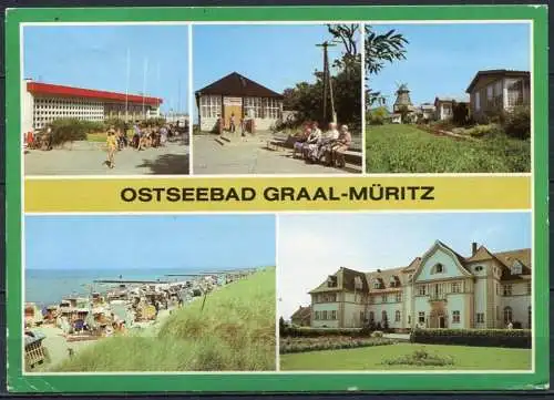 (1448) Ostseebad Graal-Müritz / Mehrbildkarte - gel. 1988 - DDR - Bild und Heimat