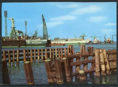 (1424) Rostock / VEB Schiffswerft Neptun - gel. - DDR - Bild und Heimat