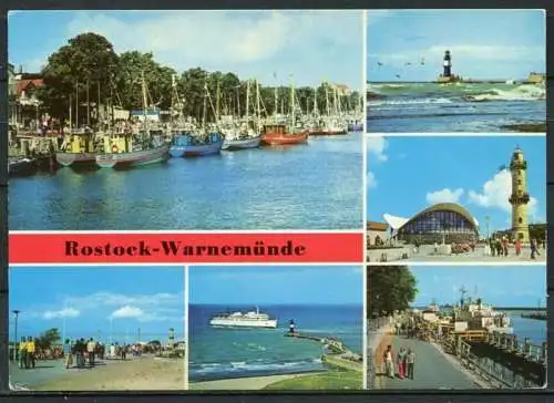 (1422) Rostock-Warnemünde / Mehrbildkarte - n. gel. - DDR - Bild und Heimat