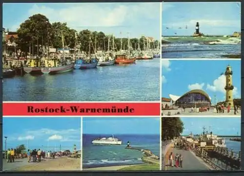 (1419) Rostock-Warnemünde / Mehrbildkarte - gel. 1982 - DDR - Bild und Heimat