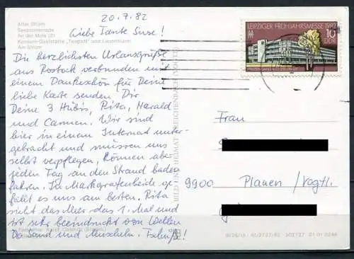 (1419) Rostock-Warnemünde / Mehrbildkarte - gel. 1982 - DDR - Bild und Heimat