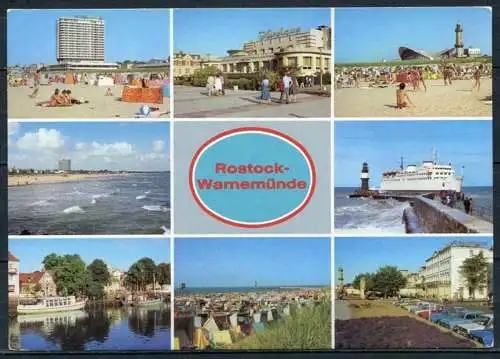 (1408) Rostock-Warnemünde / Mehrbildkarte - n. gel. - DDR - Bild und Heimat