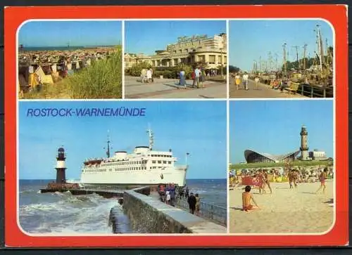 (1407) Rostock-Warnemünde / Mehrbildkarte - n. gel. - DDR - Bild und Heimat