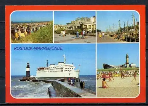 (1406) Rostock-Warnemünde / Mehrbildkarte - n. gel. - DDR - Bild und Heimat