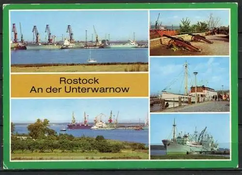 (1399) Rostock / An der Unterwarnow  - n. gel. - DDR - Bild und Heimat