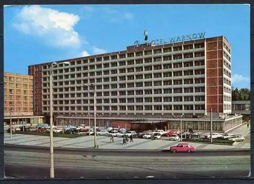 (1397) Rostock / Interhotel Warnow (2001 abgerissen) / Pkw - n. gel. - DDR - Bild und Heimat