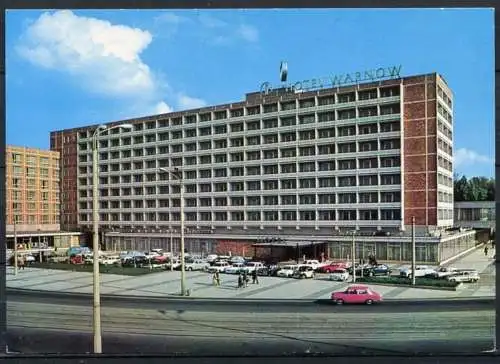 (1386) Rostock / Interhotel Warnow (2001 abgerissen) / Pkw - n. gel. - DDR - Bild und Heimat