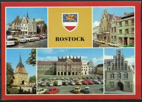 (1382) Rostock / Mehrbildkarte - n. gel. - DDR - Bild und Heimat