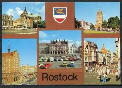 (1379) Rostock / Mehrbildkarte - n. gel. - DDR - Bild und Heimat