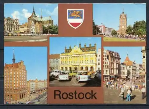 (1378) Rostock / Mehrbildkarte - n. gel. - DDR - Bild und Heimat