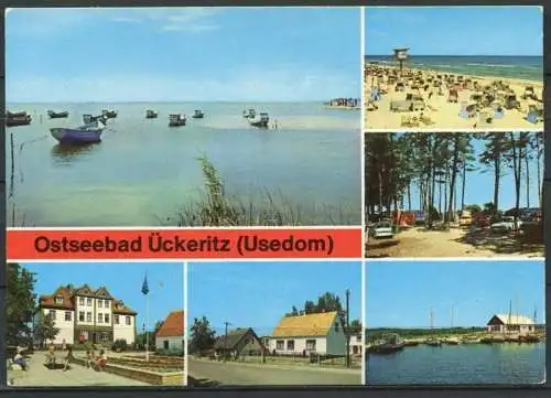 (1355) Ostseebad Ückeritz / Mehrbildkarte - n. gel. - DDR - Bild und Heimat