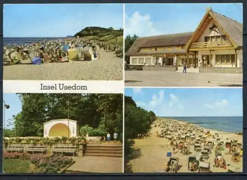 (1353) Insel Usedom / Mehrbildkarte - n. gel. - DDR - Bild und Heimat