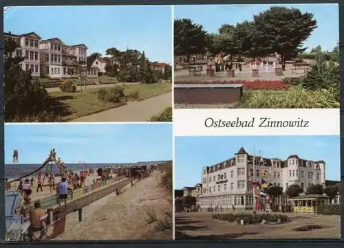 (1344) Ostseebad Zinnowitz / Mehrbildkarte - gel. - DDR - Bild und Heimat