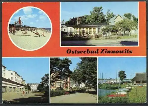 (1340) Ostseebad Zinnowitz / Mehrbildkarte - gel. - DDR - Bild und Heimat