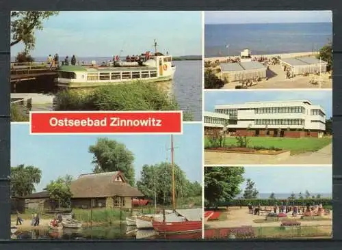 (1339) Ostseebad Zinnowitz / Mehrbildkarte - n. gel. - DDR - Bild und Heimat