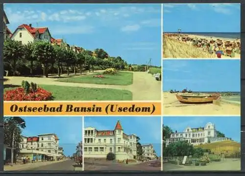 (1315) Ostseebad Bansin (Usedom) / Mehrbildkarte - n. gel. - DDR - Bild und Heimat