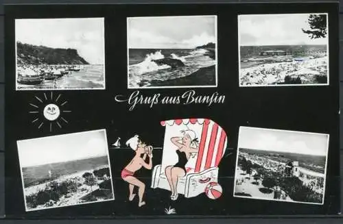 (1312) Gruß aus Bansin / Mehrbildkarte s/w - gel. 1960 - DDR - L-13/60   Walter Werner, Gaschwitz