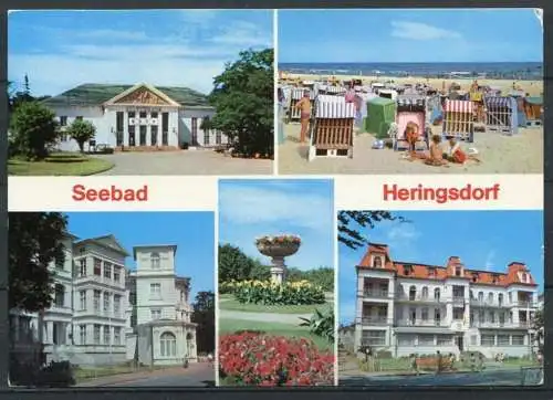 (1311) Seebad Heringsdorf / Mehrbildkarte - n. gel. - DDR - Bild und Heimat