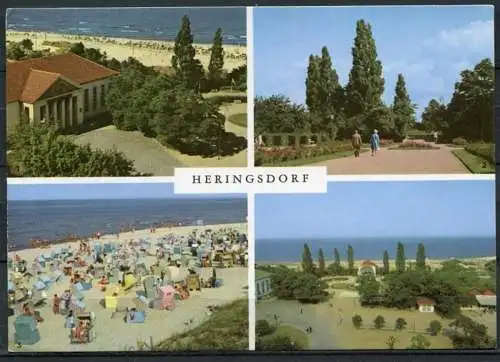 (1306) Heringsdorf / Mehrbildkarte - beschrieben 1976 - DDR - Bild und Heimat