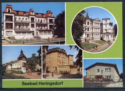 (1302) Seebad Heringsdorf / Mehrbildkarte - n. gel. - DDR - Bild und Heimat